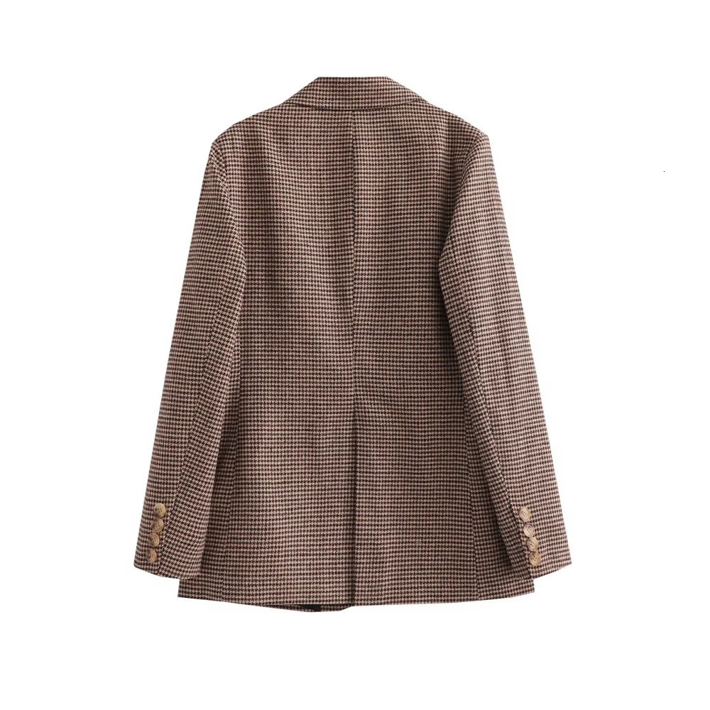 PB ZA Autumn Loose and Slim Suit Coat Leather Buckle Decoration Wide Pleated Skirt Pants Two Piece Set 240423