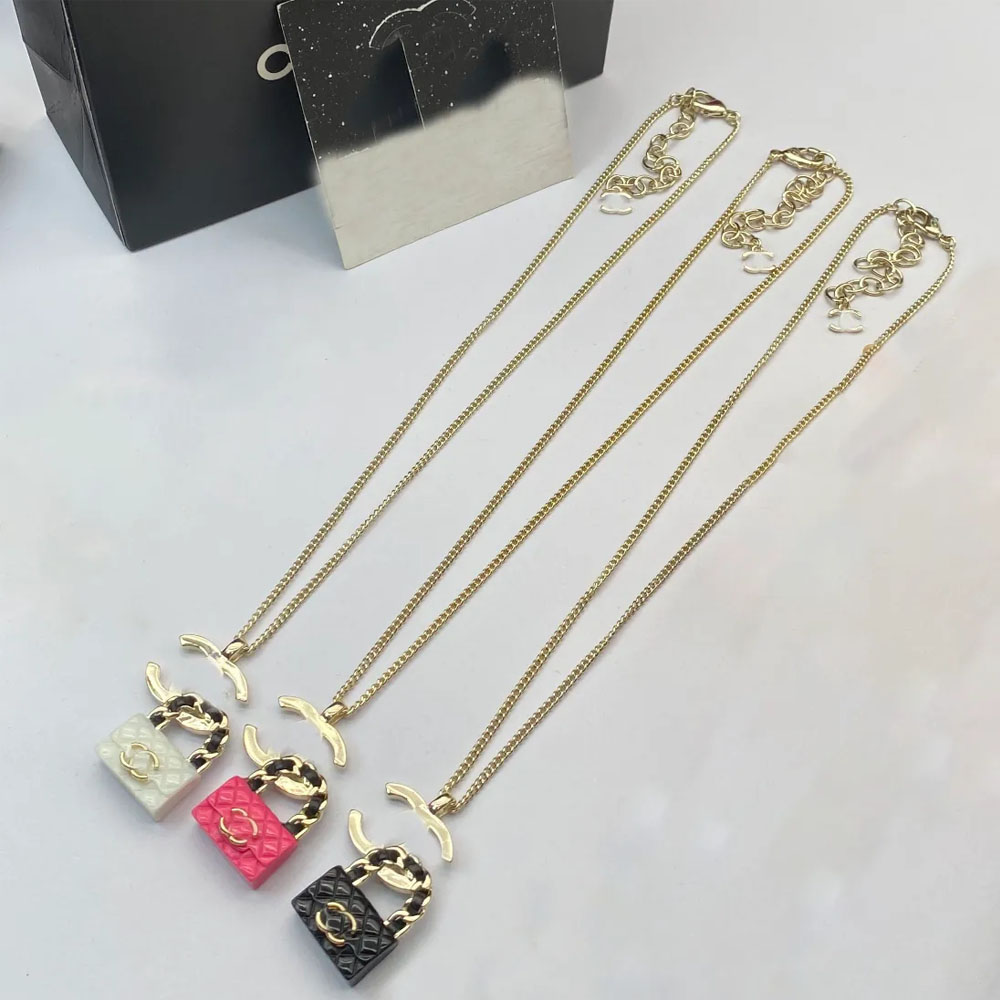 necklaces Pendant designers for women Stainless Steel choker chain gold Bag necklace Fashion Classic Designer Jewelry Gift