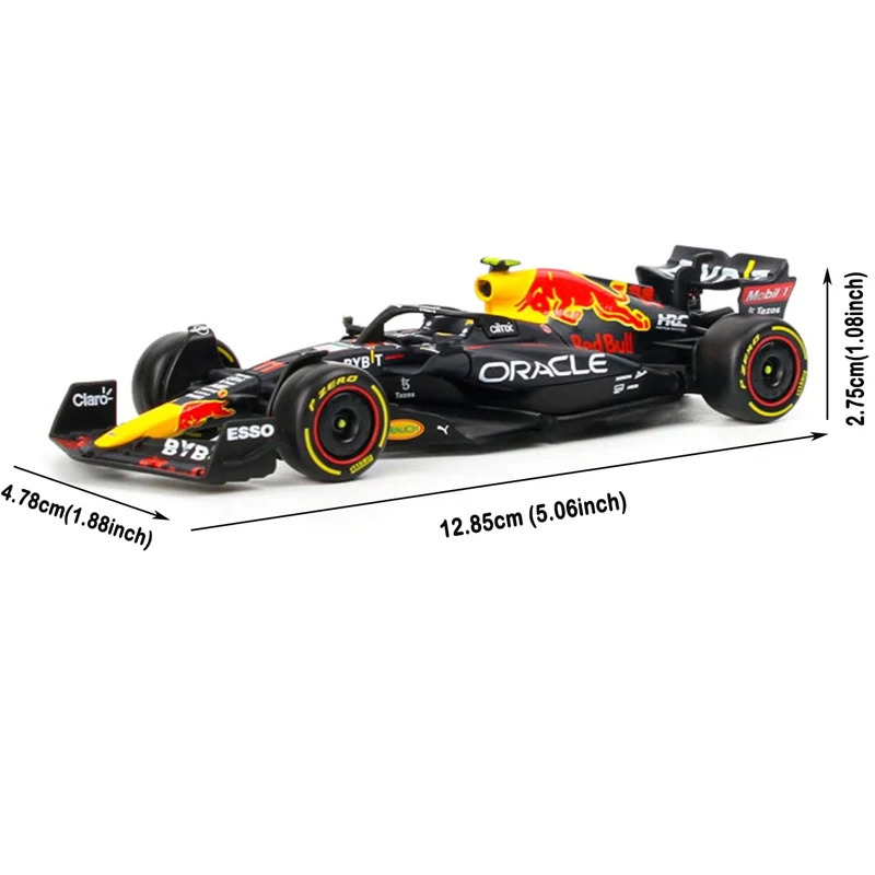 Bburago 1 43 W14 RB19 SF23 Alpine A523 Alfa C43 Model Formula Car Static Simulation Diecast Racing 240422