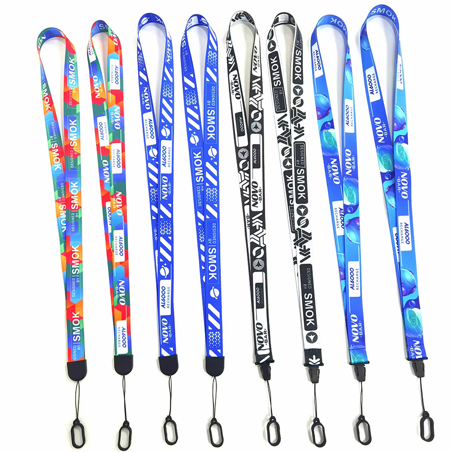 High quality wholesale multifunctional mobile phone lanyard wrist lanyard Strap with silicone rubber ring