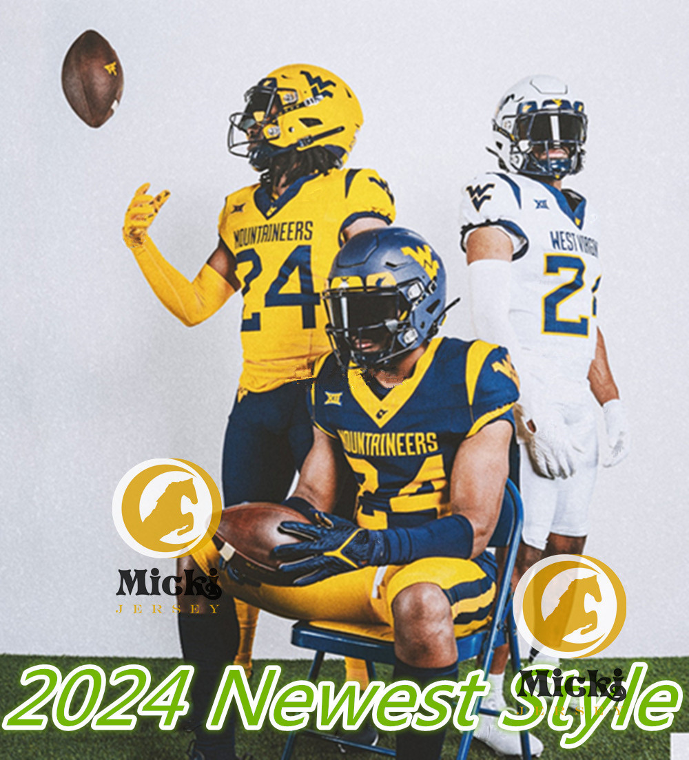 Justin Crawford 2024 Football Jersey 13 Rasul Douglas 40 Pat McAfee 2 Kenny Robinson Jr. Will Grier 24 Rodney Gallagher III 15 Scotty Fox jr. Clay Ash Jerseys Stitched