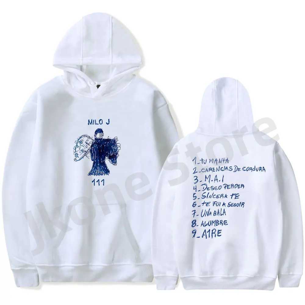 Men's Hoodies Sweatshirts Milo J Hoodies 111 Album Merch Print Women Men Fashion Casual Singer Long Slve Sweatshirts T240508