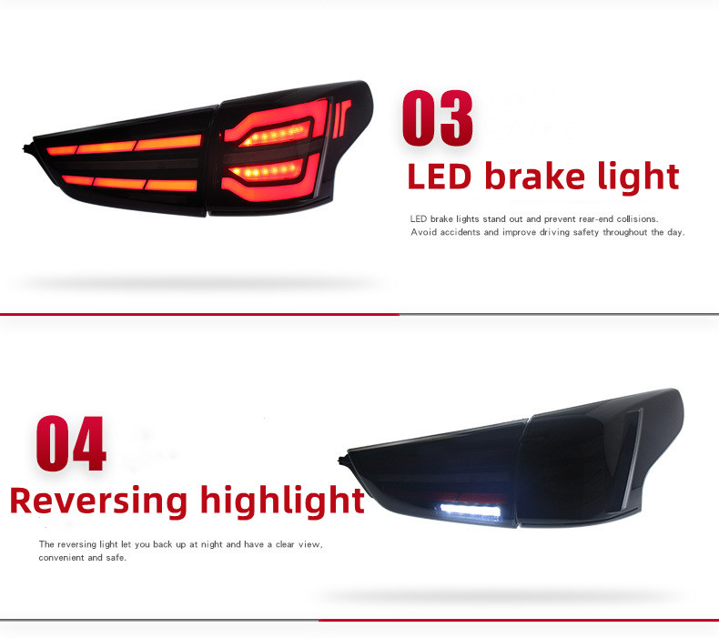 LED Taillight For Qashqai 20 16-20 22 DRL Running Signal Brake Reversing Parking Tail Light Assembly