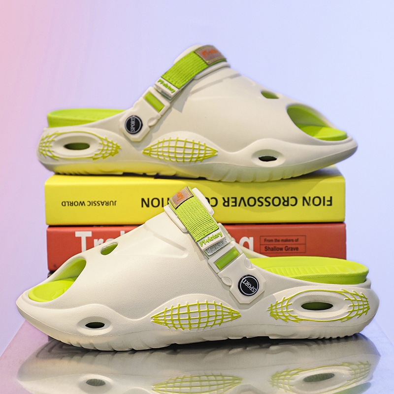 Men's Sandals 2024 New Beach Shoes Men's Home Slippers Wearing Fashion Slippers on the Outside Two Wearing Casual Shoes