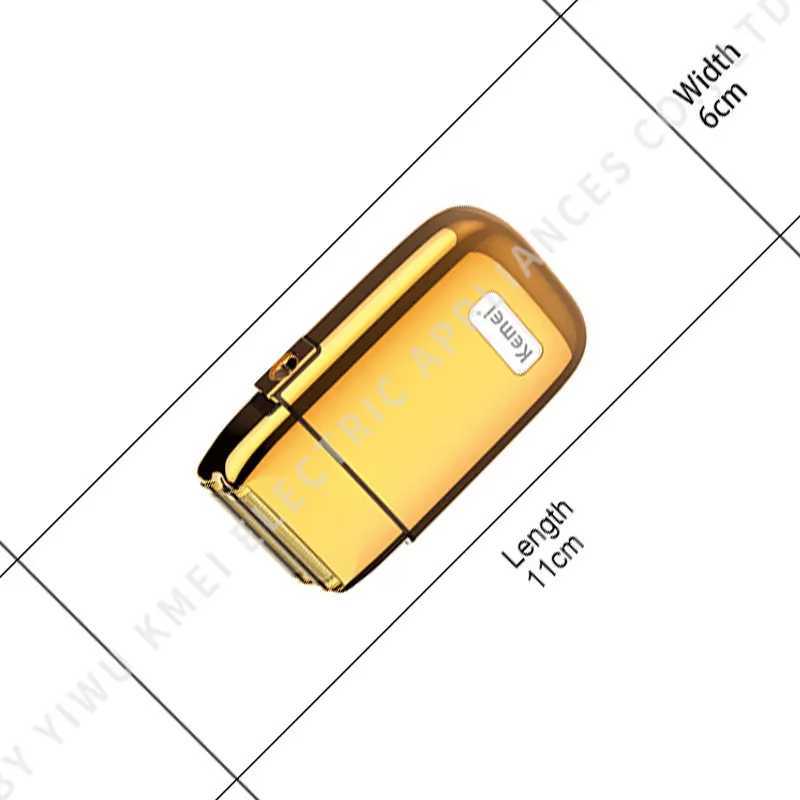 Electric Shavers Kemei Tx1 Full Metal Electric Shaver For Men Hair Beard Electric Razor Bald Head Shaving Machine Finishing Fades Rechargeable T240509