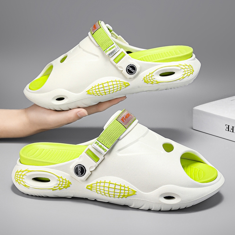 Men's Sandals 2024 New Beach Shoes Men's Home Slippers Wearing Fashion Slippers on the Outside Two Wearing Casual Shoes