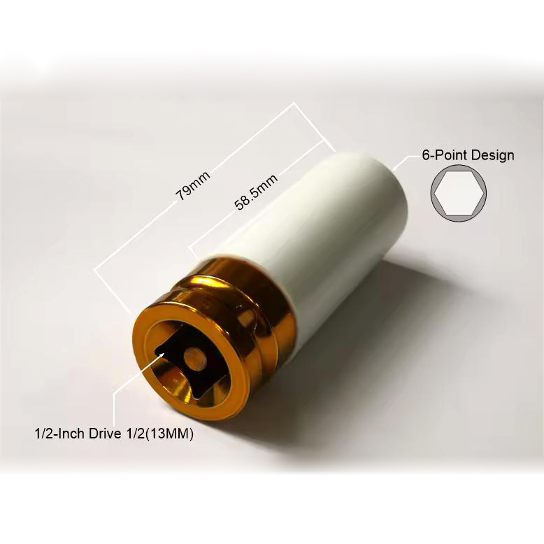 Car Mechanic's Essential: Heavy Duty 1/2in Deep Impact Socket Kit (Set of 3) Ideal for Tough Auto Work
