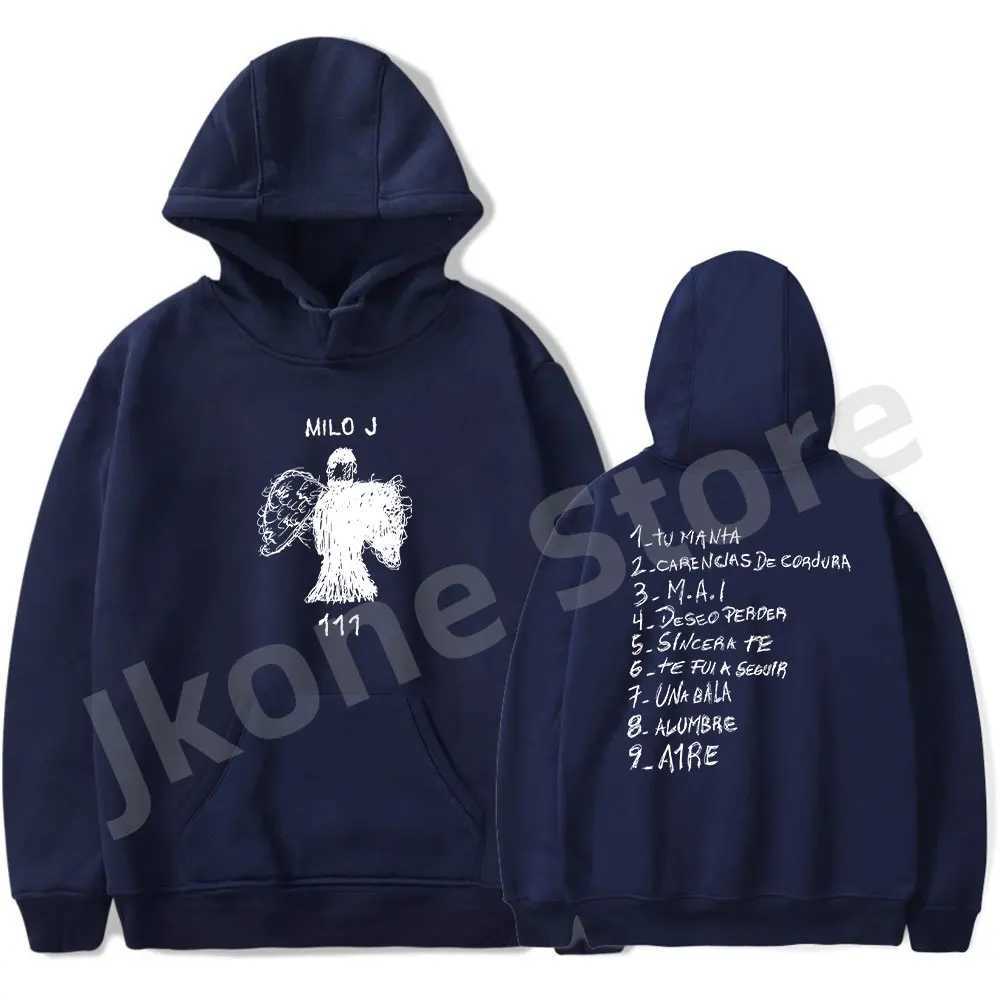 Men's Hoodies Sweatshirts Milo J Hoodies 111 Album Merch Print Women Men Fashion Casual Singer Long Slve Sweatshirts T240508