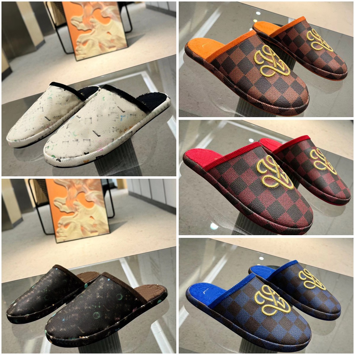 Designer Shoes Palace Slippers Men Women classics Casual Mules fashion leather Scuffs Baotou Beach Slipper Sandals