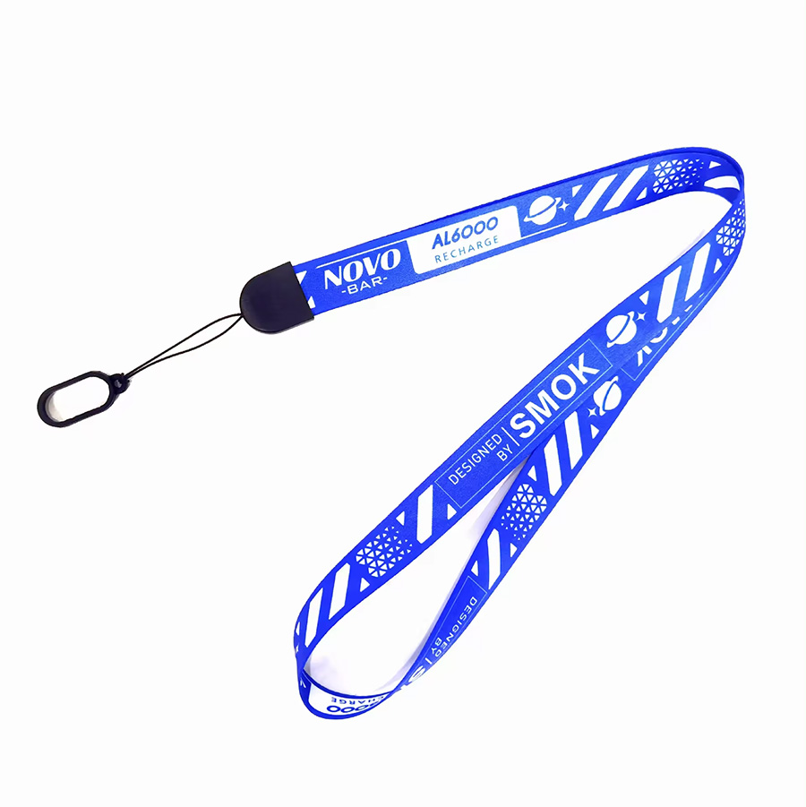 High quality wholesale multifunctional mobile phone lanyard wrist lanyard Strap with silicone rubber ring