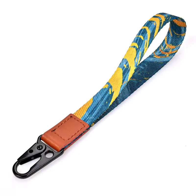 Wholesale Motorcycle Lanyard Keychain Accessories Custom logo Nylon Polyester Sublimation Cotton Lanyard strap
