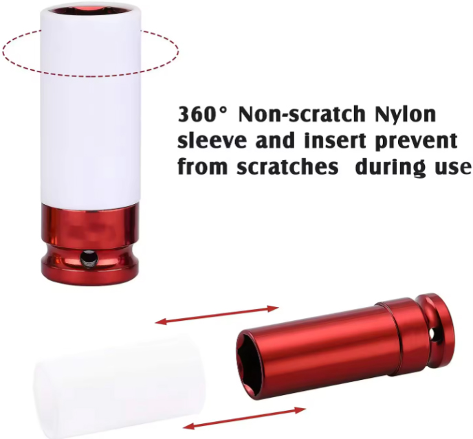 Car Mechanic's Essential: Heavy Duty 1/2in Deep Impact Socket Kit (Set of 3) Ideal for Tough Auto Work