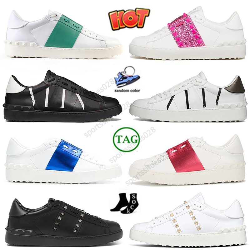 High Quality Designer Dress Shoes Low Flat Open Sneaker Platform Men Women Leather Black White Shoe Luxury Calfskin Vintage Sports Loafers Fashion Italy Trainers