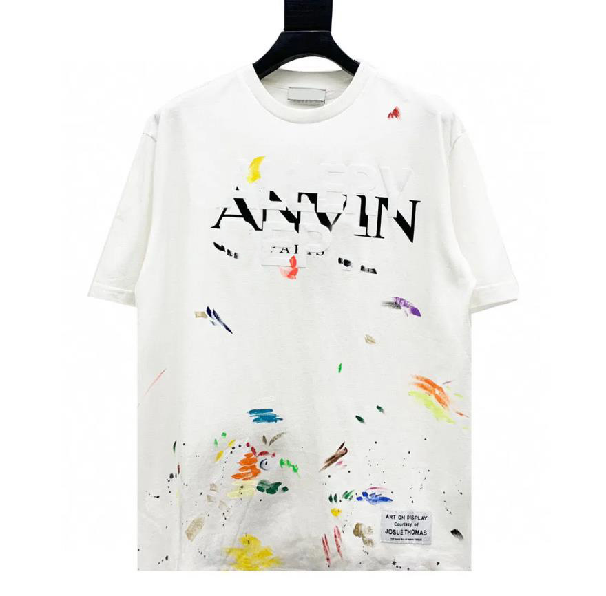 Galleryly Dept T Shirt Men's T Shirts Designer T-Shirts Fashion Round Neck Graffiti Splash-Ink Print Short Sleeve T-Shirt Summer Print Top Tees Lavina Shirt 14D