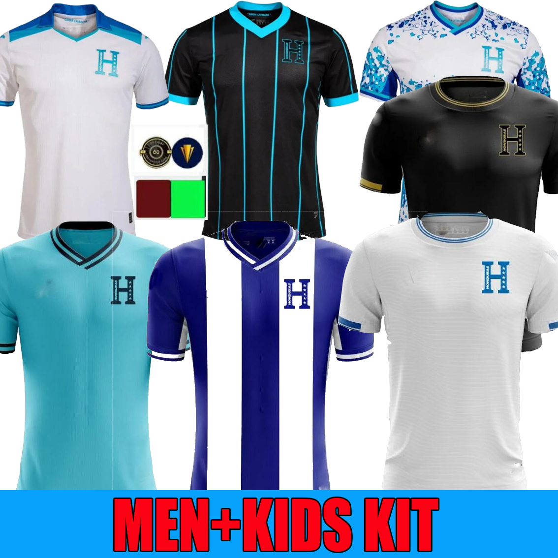 2024 2025 Honduras National Team Mens Soccer Jerseys CARLOS RODRIGUEZ LOZANO QUIOTO GARCIA Home White Away Football Shirt 24 25 World Preliminaries