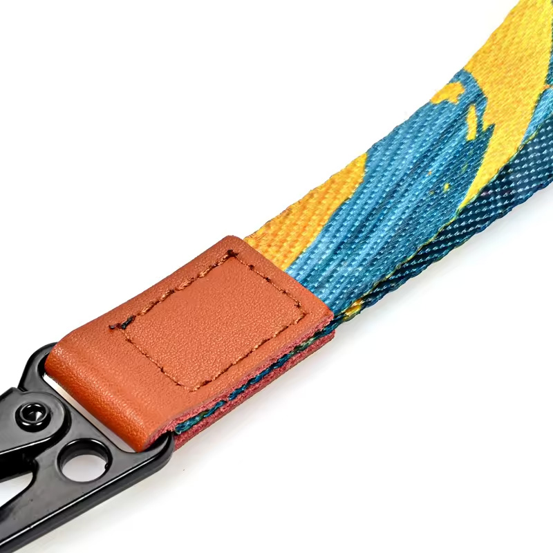 Wholesale Motorcycle Lanyard Keychain Accessories Custom logo Nylon Polyester Sublimation Cotton Lanyard strap