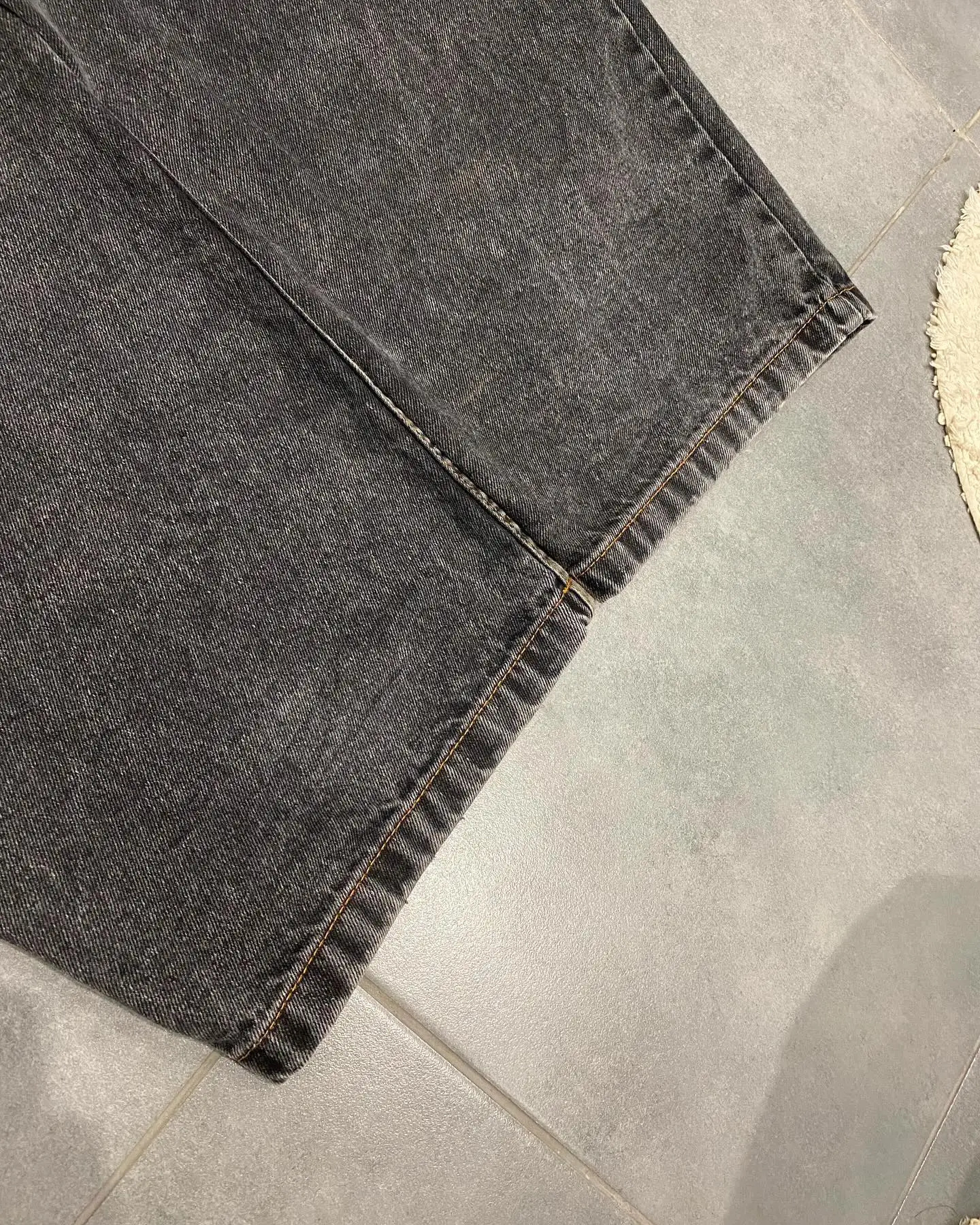 Harajuku Retro High Waist Y2K Baggy Jeans for Men Women Simple Embroidery Pattern Straight Casual Fashion Trousers Streetwear 240429