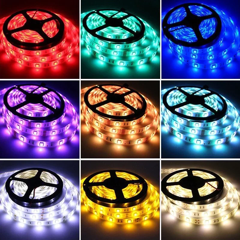 Wifi 1-30M USB Led Strip Lights RGB 5050 Bluetooth APP Control Luces Led Light Flexible Diode Lamp Ribbon For Room Decoration