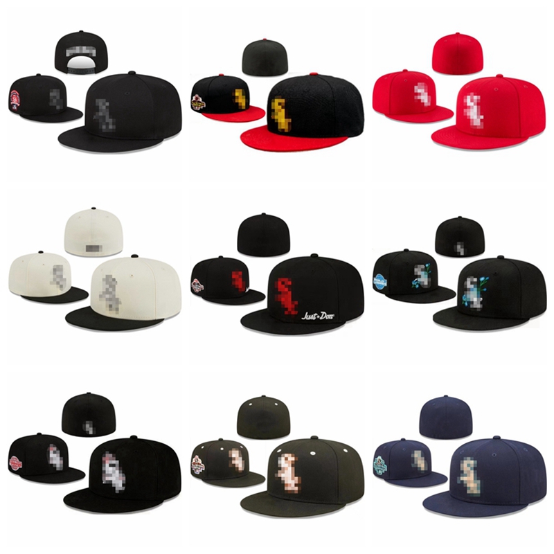 White Soxes- letter Baseball caps Gorras Cap Casquette Men Brand Women Bone For Adult Full Closed Fitted Hats