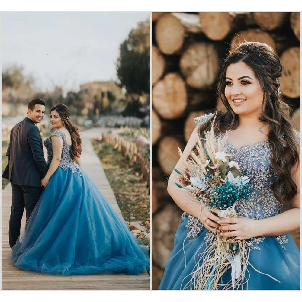 2020 Modest Sweetheart Short Sleeve A Line Evening Lace Applique Sequins Formal Dresses Sweep Train Party Gown 0508