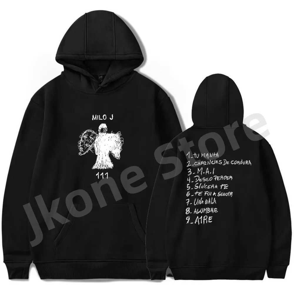 Men's Hoodies Sweatshirts Milo J Hoodies 111 Album Merch Print Women Men Fashion Casual Singer Long Slve Sweatshirts T240508