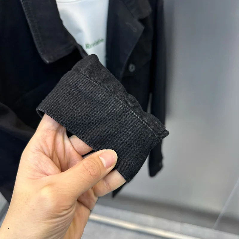 Spring Chinese Dragon Embroidered Denim Jacket Fashion Men Loose 240428