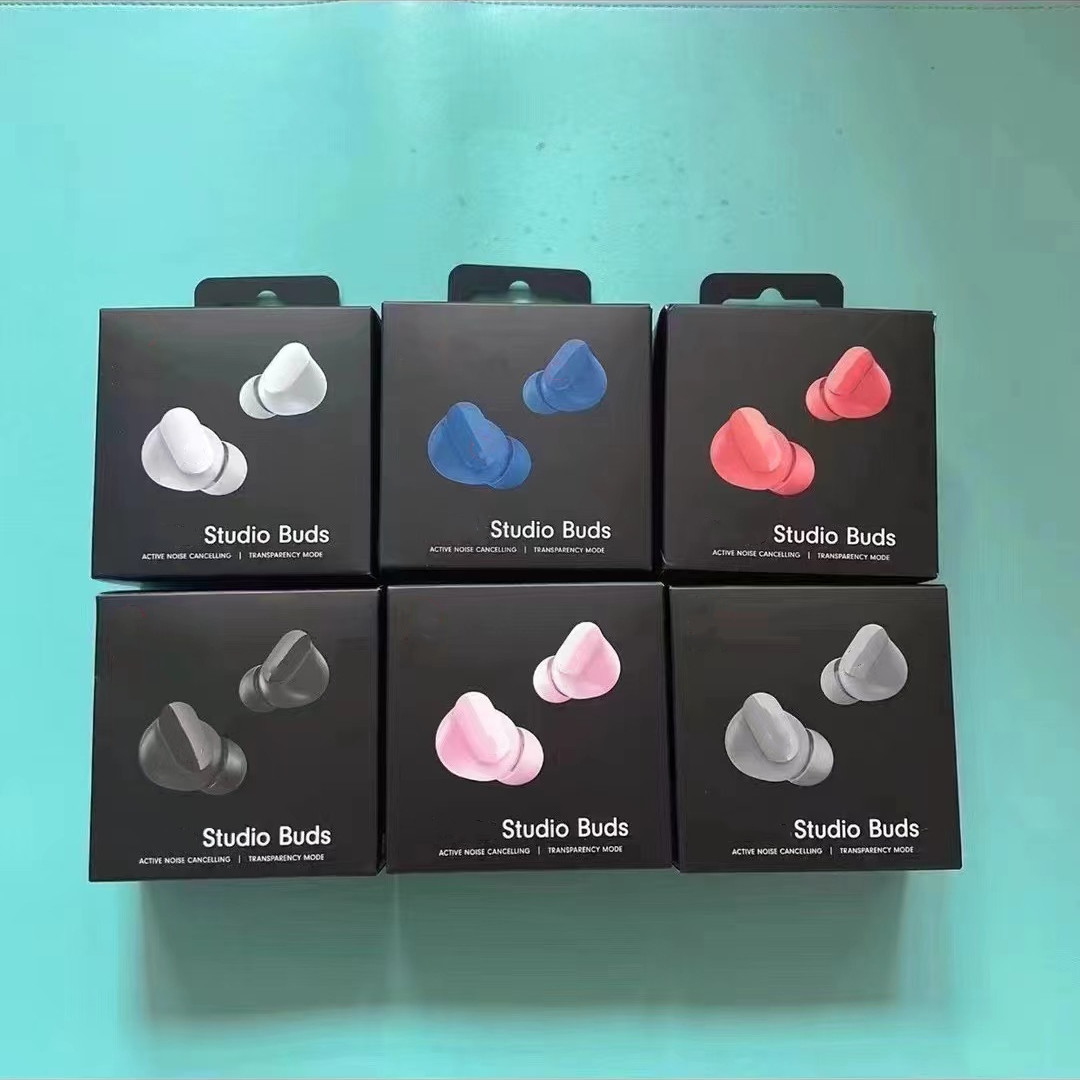 Luxury quality TWS Studio Buds Wireless Charging Earbuds Bluetooth Earphone Sport Headset Beat Case ANC Noise Canceling Headphone for Phone 17 16 15 14 13 12 11 Pro Max