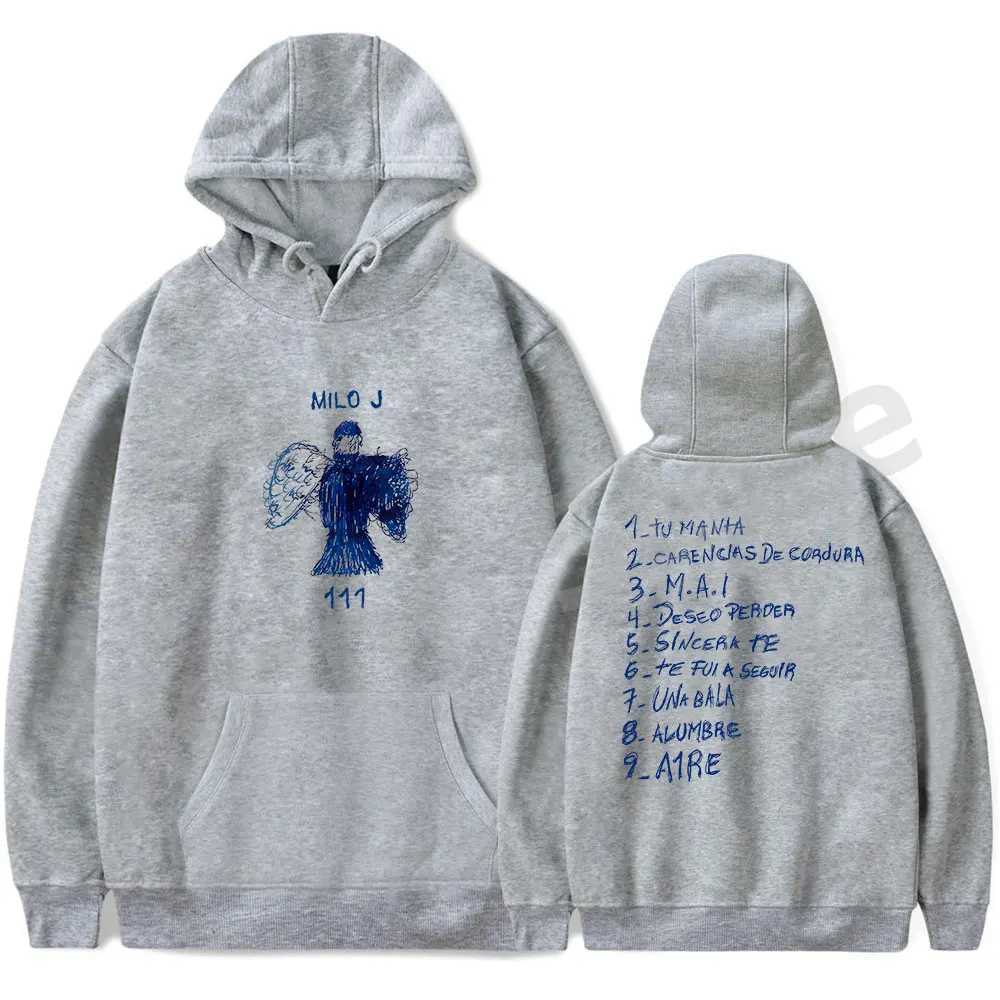 Men's Hoodies Sweatshirts Milo J Hoodies 111 Album Merch Print Women Men Fashion Casual Singer Long Slve Sweatshirts T240508
