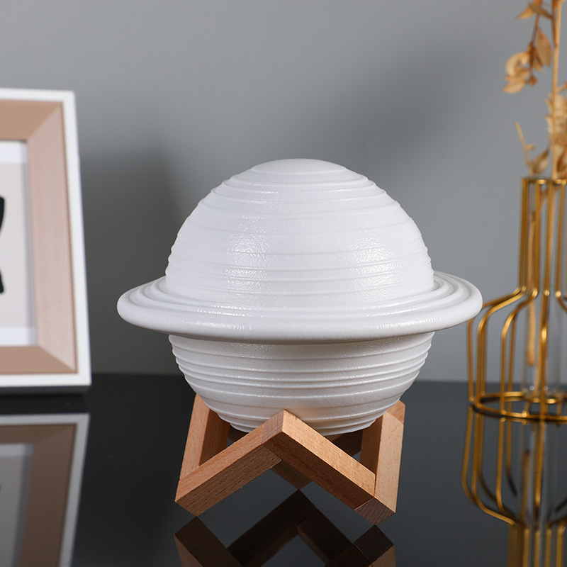 Astronomical Atmosphere: Colorful Saturn Planetary Night Light for Relaxation