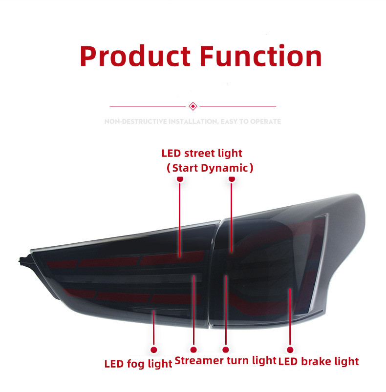 LED Taillight For Qashqai 20 16-20 22 DRL Running Signal Brake Reversing Parking Tail Light Assembly