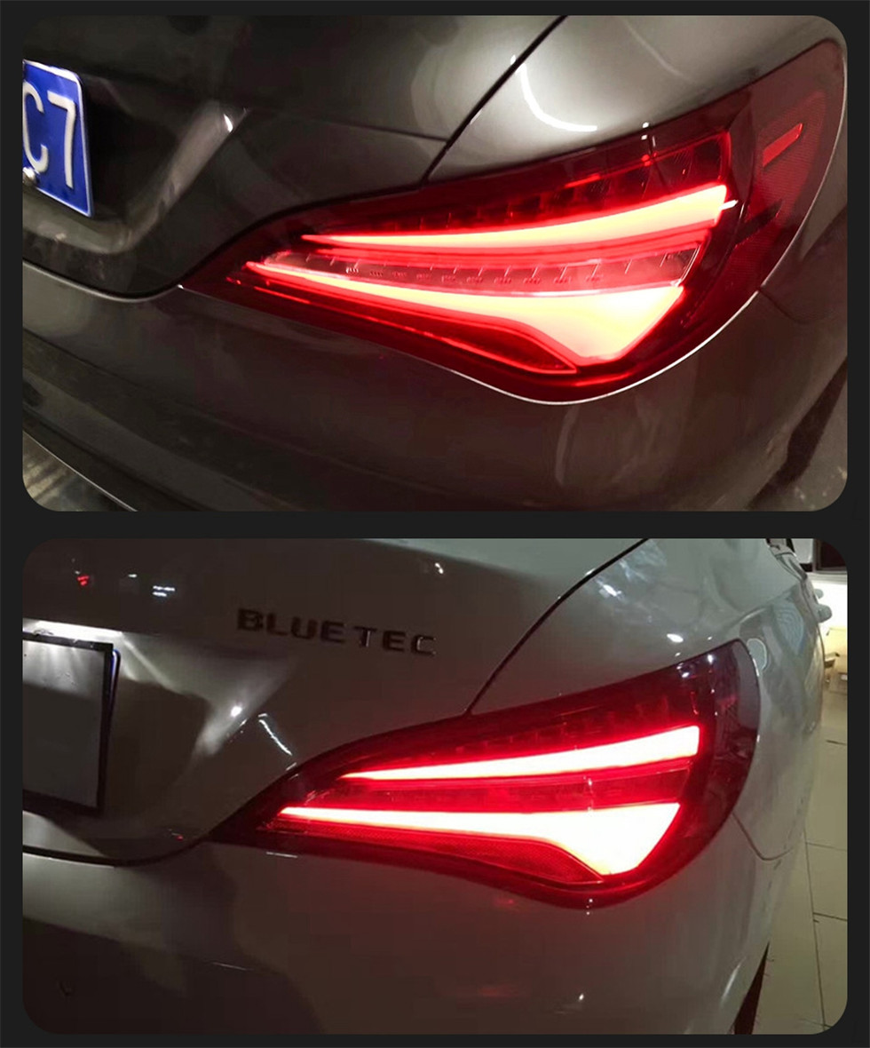 LED Taillight For Benz W117 CLA 2014-20 19 DRL Running Signal Brake Reversing Parking Tail Light Assembly