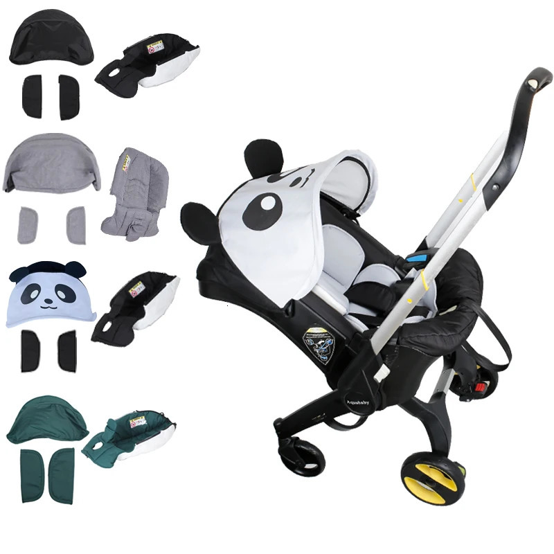 4IN 1 Car Seat Stroller Accessories Doona Replacement Cover Kit Canopy Sunshade Seat Cushion Shoulder Pads Doona Accessories 240508
