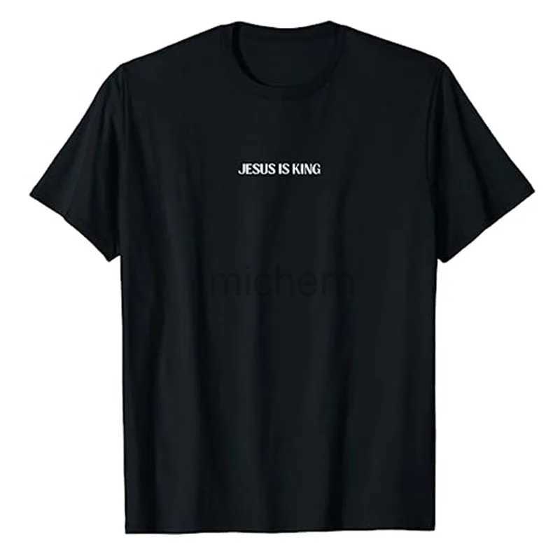 Men's T-Shirts Jesus is Love Peace Unification T-shirt Fun Letter Printed Says Graphic T-shirt Top God Jesus Believes in Christian Clothing d2405