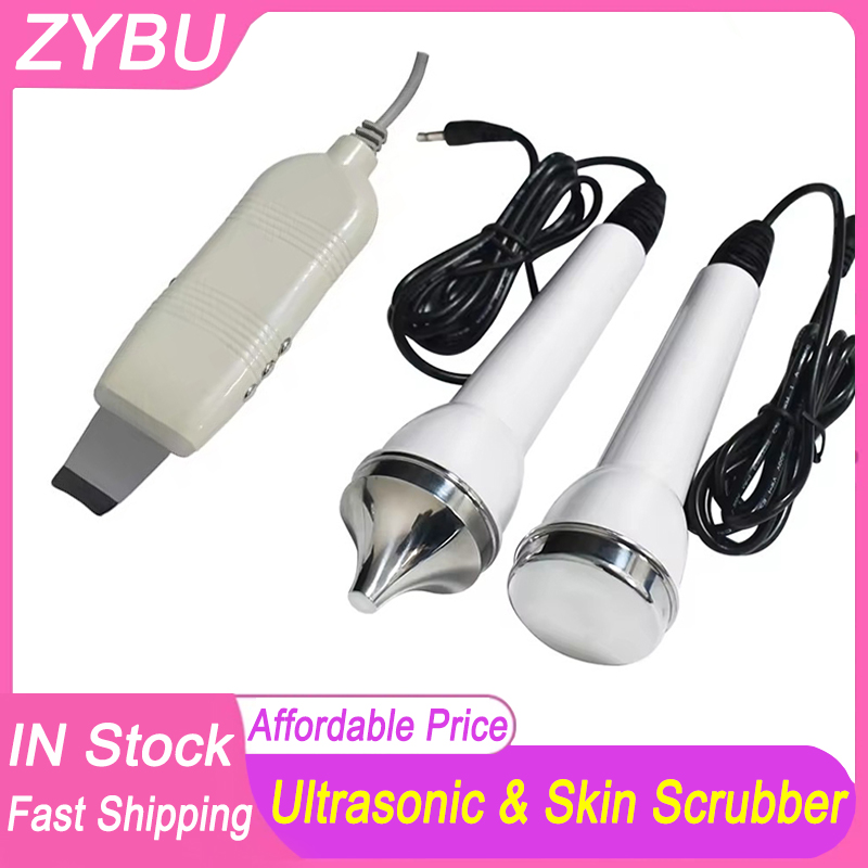 Portable Home Use 3in1 Face Eyes Ultrasonic and Skin Scrubber Beauty Machine Facial Deep Cleaner Pore Acne Peeling Spots Blackhead Removal Ultrasound 