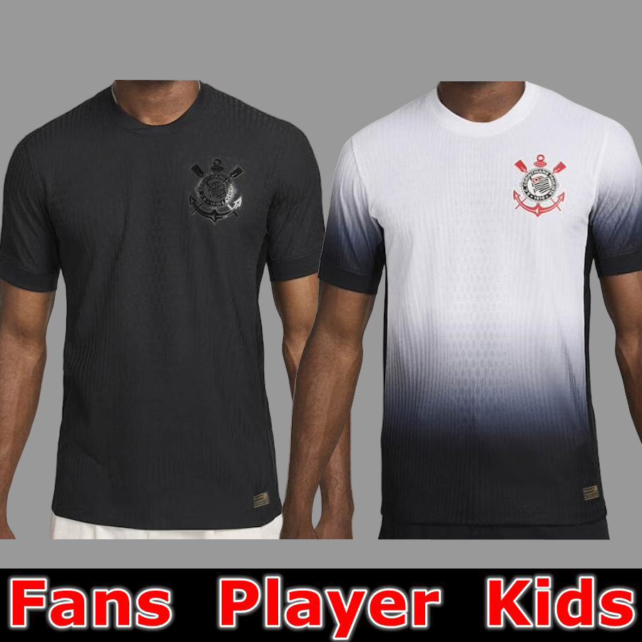 24 25 Corinthian Soccer Jerseys home Away Yuri Alberto PAULINHO 2024 2025 camisetas de footb Gustavo special Guedes Club football shirt Third Japan 10 Years