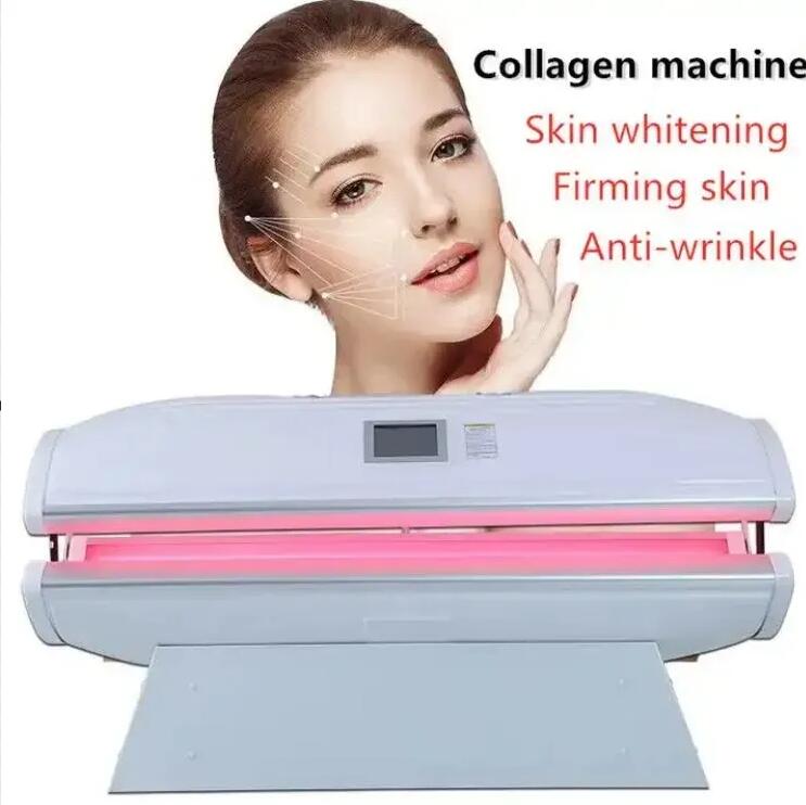 New upgrade Red light Whitening skin rejuvenation anti aging Bed Full-body horizontal phototherapy Led PDT solarium weight loss Collagen Bed beauty ma