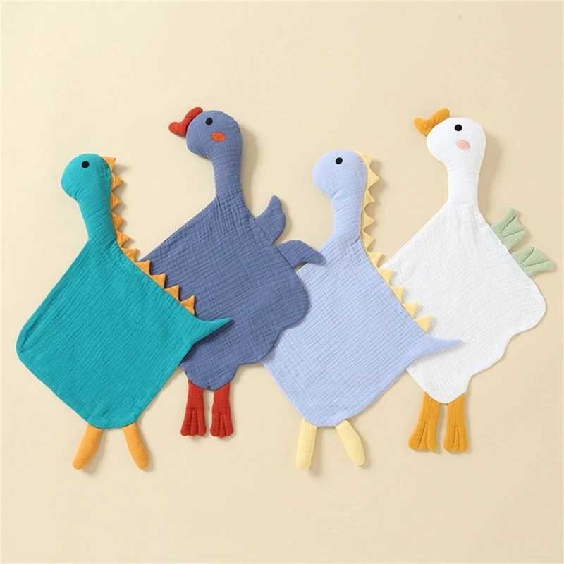 Towels Robes Muslin Baby Comfort Towel Cotton Comforter Blanket Soft Newborn Sleeping Dolls Kids Fashion Sleep Toy Soothe Appease Towel Bibs
