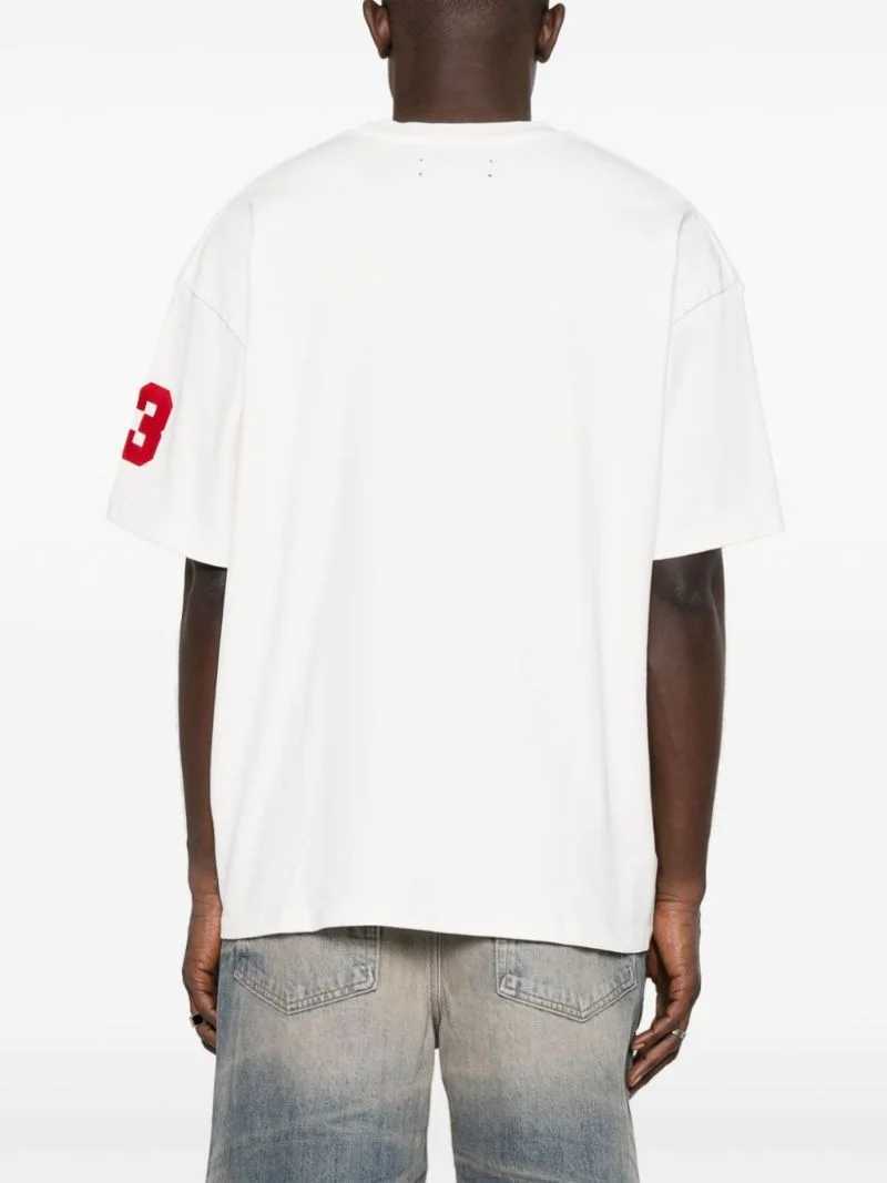 Men's T-Shirts block diagram printing short sleeved mens T-shirt loose casual high street mens fashion trend H25211