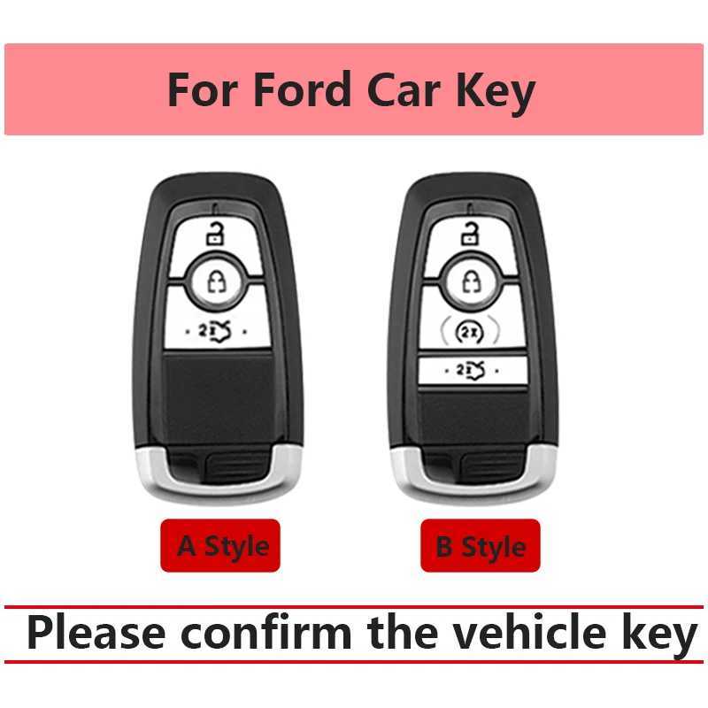 Car Key TPU Car Remote Key Case Cover Shell Fob For Ford Mustang Explorer Ecosport Edge Fusion F150 F250 F350 Protector Holder Keyless T240509