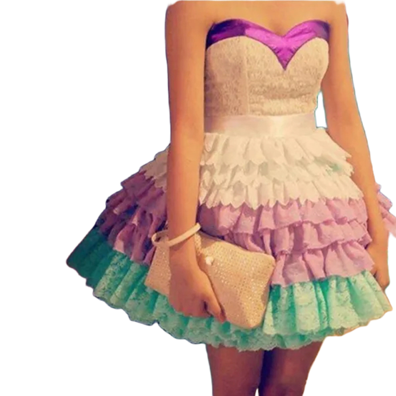 2024 Colorful Tiered Short Prom Dresses Lace Sweetheart Corset Mini Graduation Party Dress Chic Homecoming Gown White Purple Mint Green Special Occasi