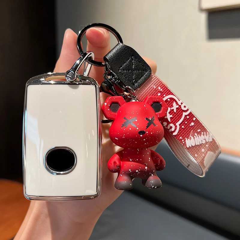 Car Key TPU Car Remote Key Cover Case Shell Fob for Mazda 6 2022 CX5 CX4 CX8 CX9 3 CX3 Alexa CX-30 CX30 MX-5 ND2 2019 - 2021 Keychain T240509