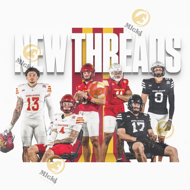 Rocco Becht Iowa State Cyclones Football Jersey Breece Hall Brock Purdy Hunter Dekkers Blake Clark Ashton Cook Nate Glantz Custom Stitched 2024 Iowa State Jerseys