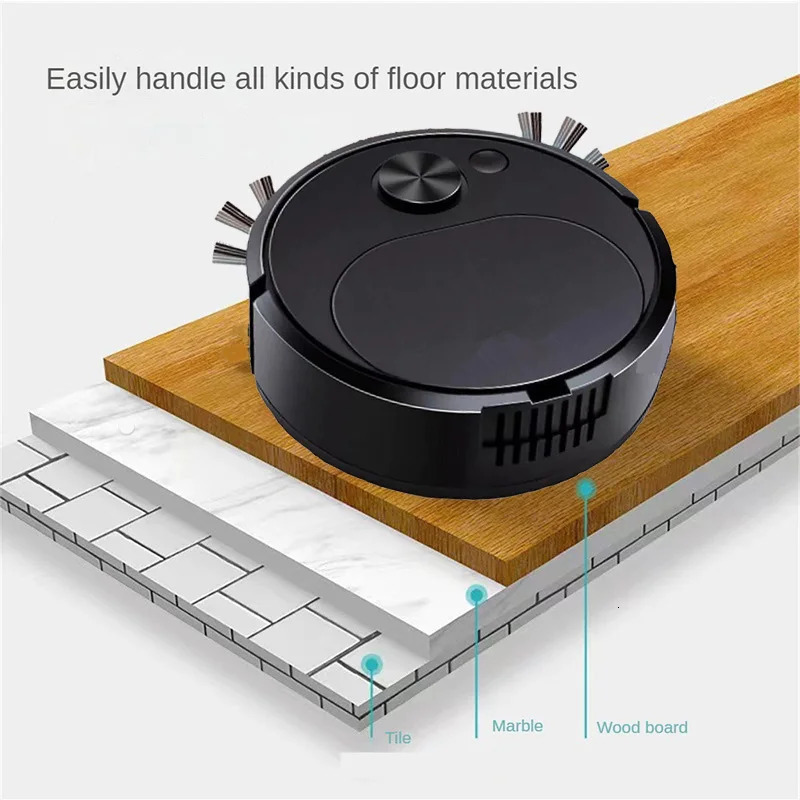 3 In 1 Smart Sweeping Robot Home Mini Sweeper And Vacuuming Wireless Vacuum Cleaner Robots For Use 240506