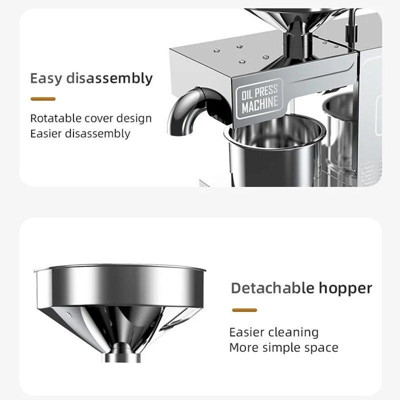 Oil Press Machine 600W 3-6Kg Per Hours B03 220V 110V Home Peanut Flaxseed Cold Squeezer Linseed Sunflower Seeds Extraction