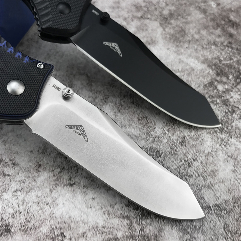 High Quality Outdoors 810 Osborne Contego Plain Edge Folding Knife CNC D2 Steel Blade G10 Handle Tactical Hunting Camping Pocket KNIVES BM 15535 535 9