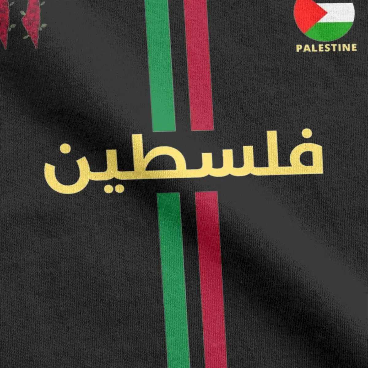 Men's T-Shirts Palestine Football Map T-shirt Mens Cotton Great T-shirt Round Neck T-shirt Short Silver Clothing 4XL 5XL T240508