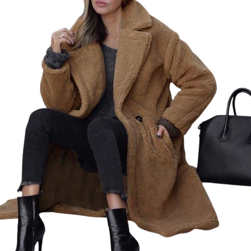 Pink Long Teddy Bear Jacket Coat Winter Thick Warm Oversized Chunky Outerwear Overcoat Women Faux Lambswool Fur Coats7758086