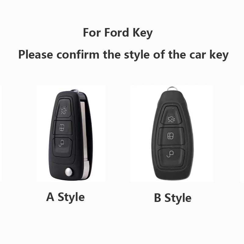 Car Key TPU Car Remote Shell Protector Fob Keychain For Ford Kuga ST C-Max Ecosport B-Max Focus 3 4 Mondeo MK3 MK4 Fiesta Key Case Cover T240509