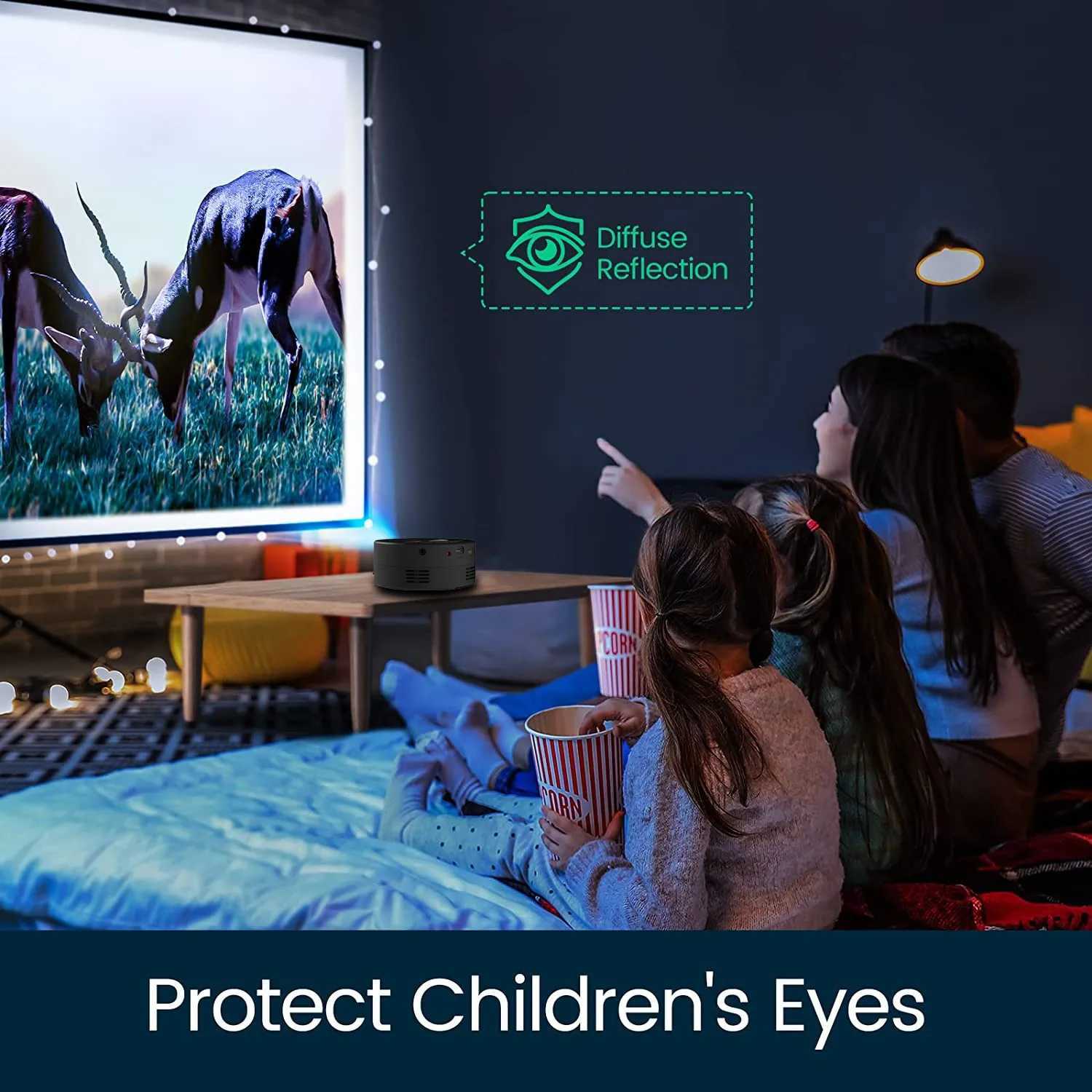 Projectors YT200 Mini Projector Portable Home Theater Laser Intelligent TV Beam LED Video Projector 4k Movie through HD Port Projector Gift J240509