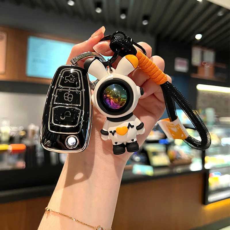 Car Key TPU Car Remote Shell Protector Fob Keychain For Ford Kuga ST C-Max Ecosport B-Max Focus 3 4 Mondeo MK3 MK4 Fiesta Key Case Cover T240509